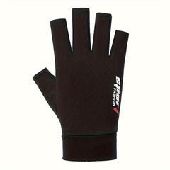 Summer Half Finger Ice Silk Cycling Gloves UV Resistant