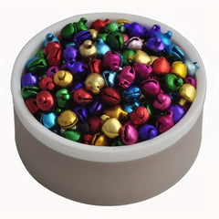 200Pcs 6-8mm Mixed Jingle Bells for DIY Jewelry Crafts