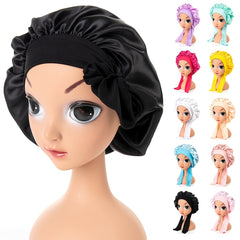 Baby Satin Bonnet Sleeping Cap for Boys and Girls