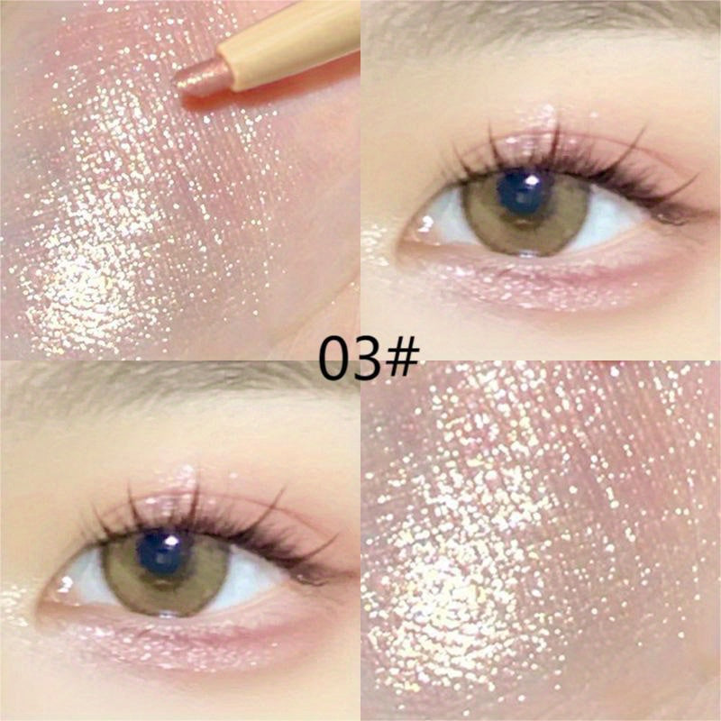 Glitter Eyeliner Pen Matte Finish Pearly Under Eye Crease Brightening Outliner