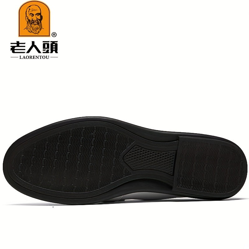 LAORENTOU Vintage Leather Dress Shoes for Wedding Business Party