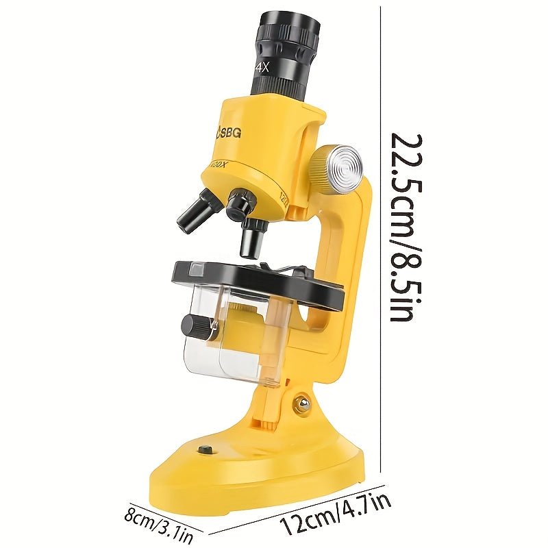 Level Zoom Microscope 100x 400x 1200x Magnification Durable ABS Material