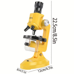 Level Zoom Microscope 100x 400x 1200x Magnification Durable ABS Material