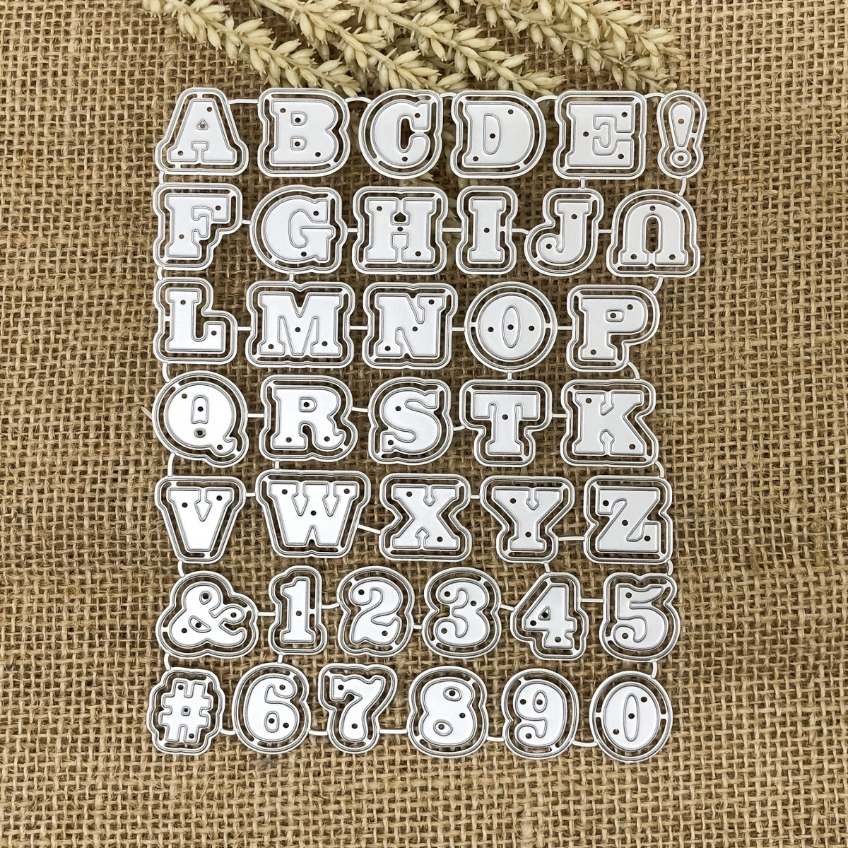 Metal Embossing Scissors Cutting Mold - Letter & Number Die DIY