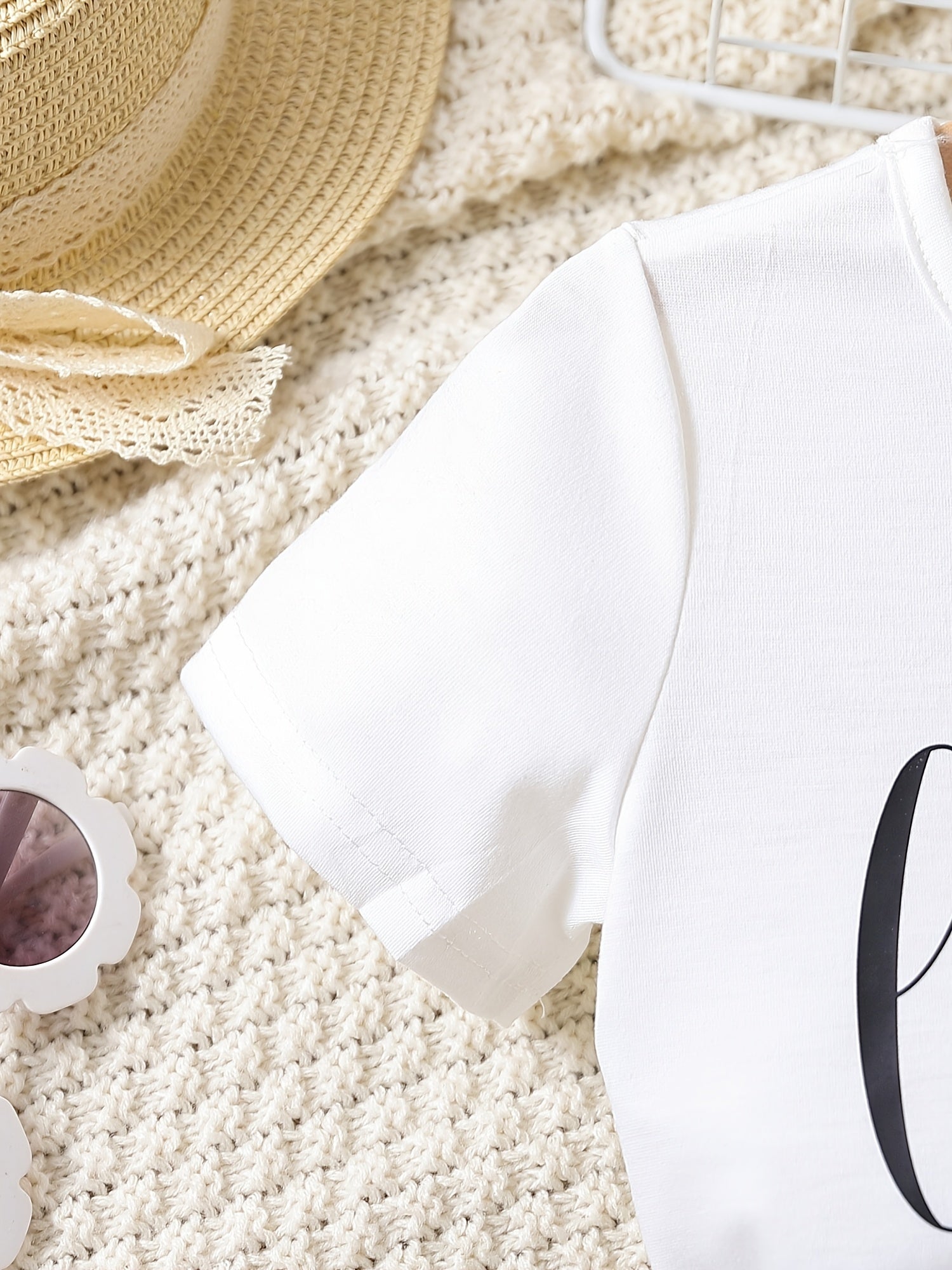 Toddler Girls Heart & Letter Graphic Leopard Paperbag Waist Dress