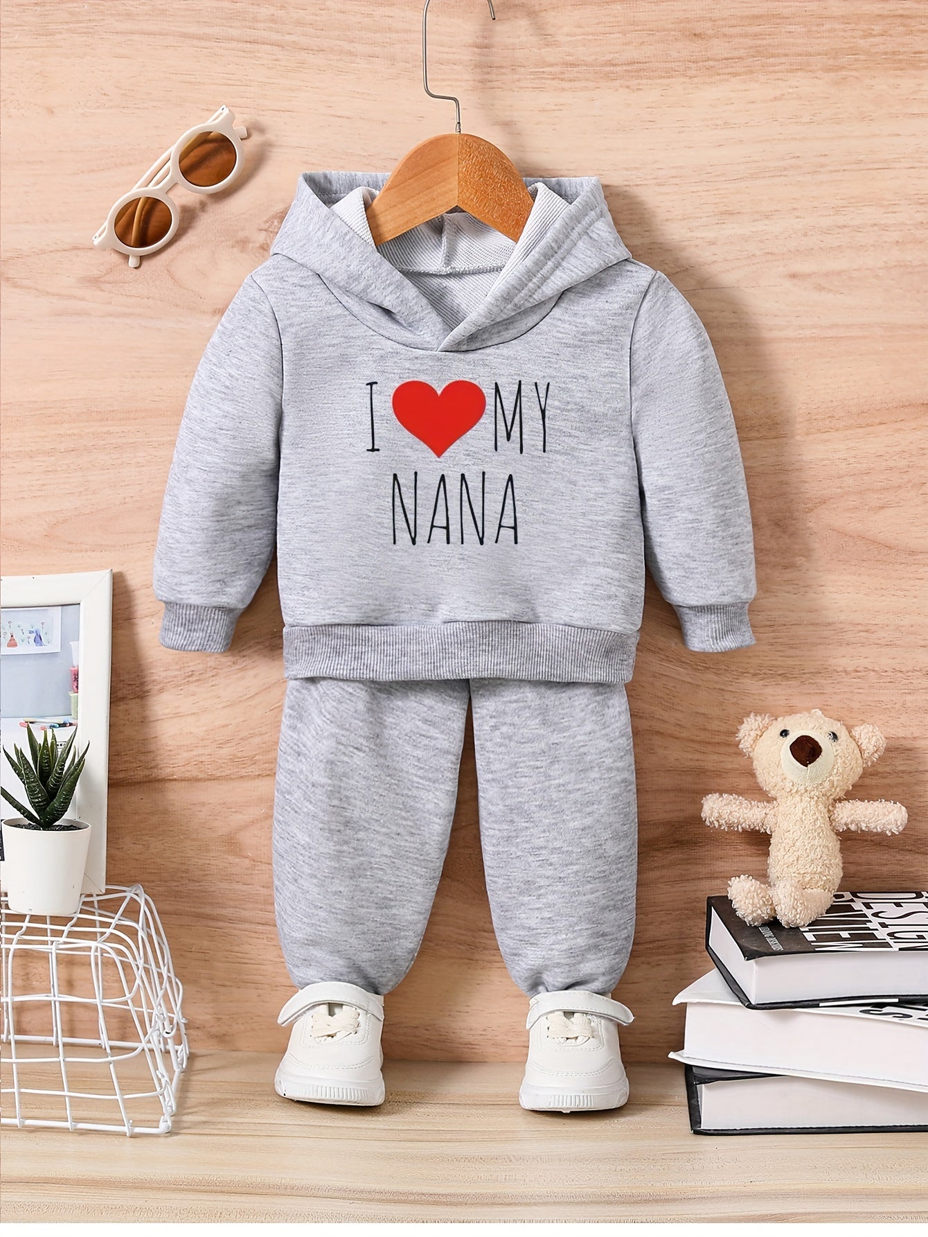 Lover Graphic Baby Set Long Sleeve Sweatshirt & Trousers