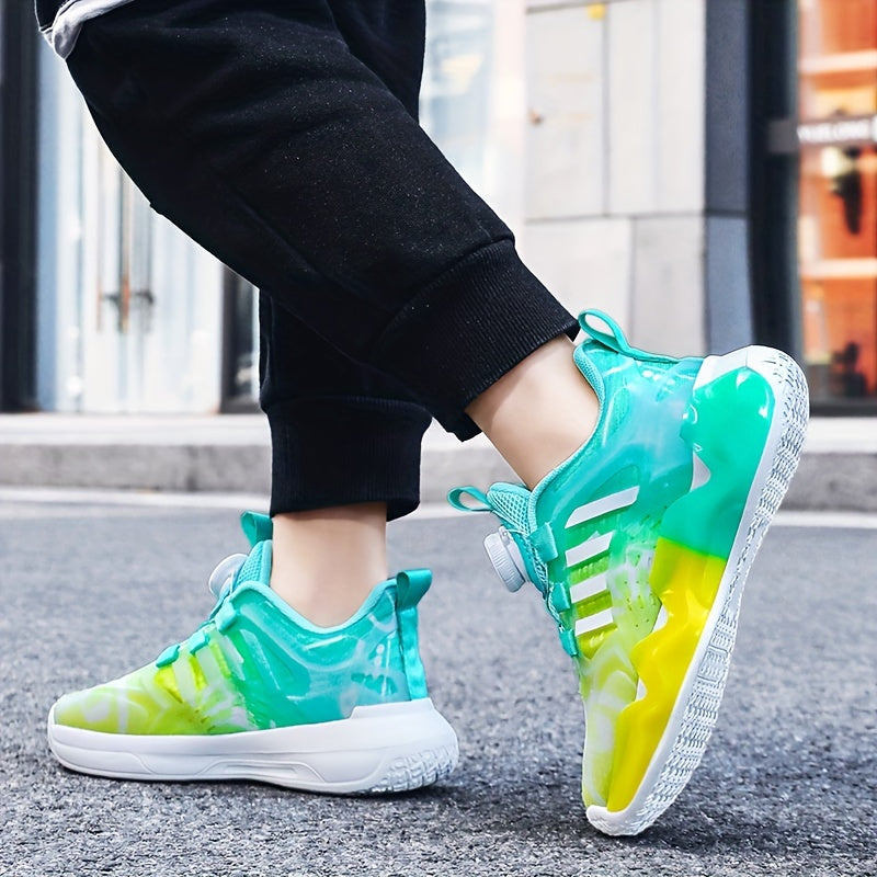 Kid's Rotating Buckle Basketball Shoes