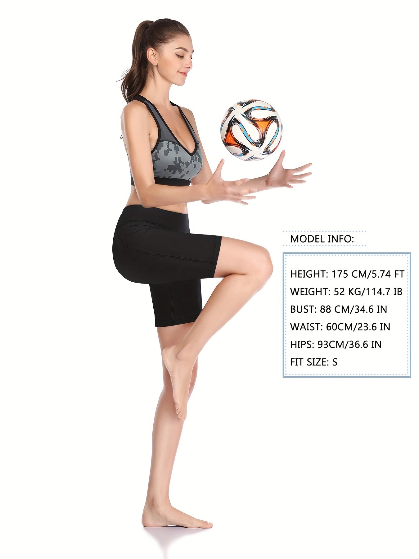 Women's Solid Tight Shorts for Yoga and Running