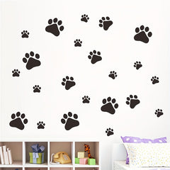 Paw Print Sticker Dog Paw Print Label Room Decal Home Wall Sticker DIY