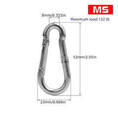 Heavy Duty Spring Hook Buckle for Yoga Hammock Chair Sandbag Swing