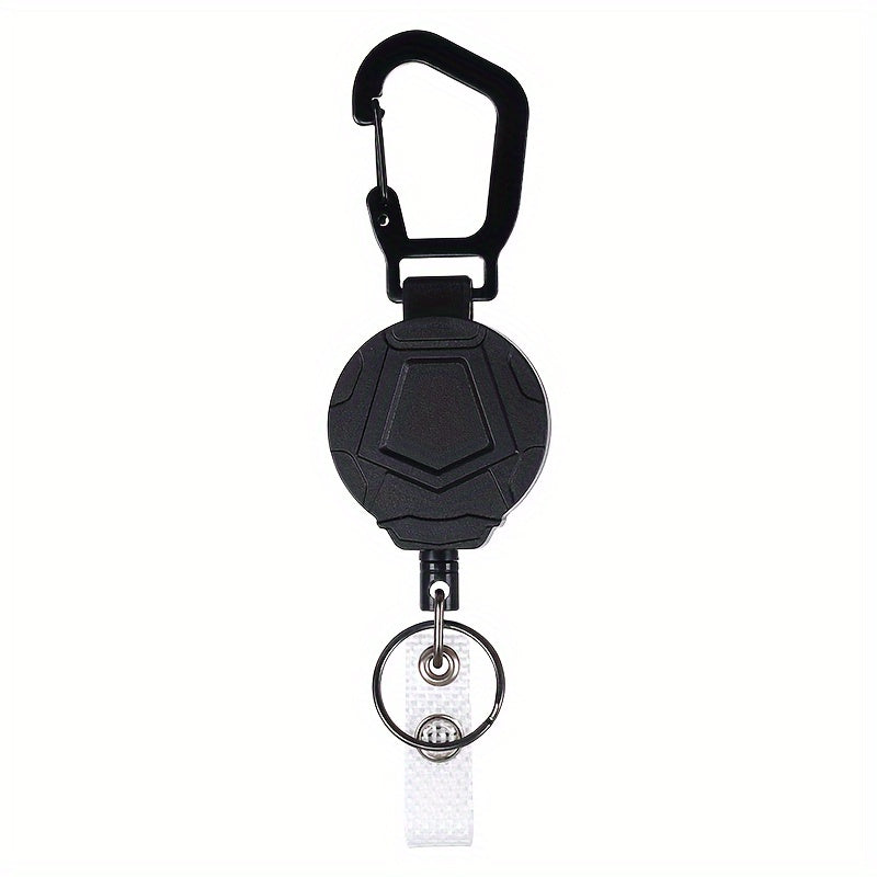 Portable Heavy Duty Retractable Keychain with Steel Wire Rope for Outdoor