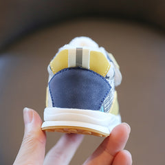 Warm Fleece Baby Boys Sneakers Lightweight Non Slip Shoes for Outdoor Walking