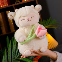 2 Size Tulip Wool Plush Toy Plush Sheep Buddy Plush Toy Lamb Toy Plush Lamb