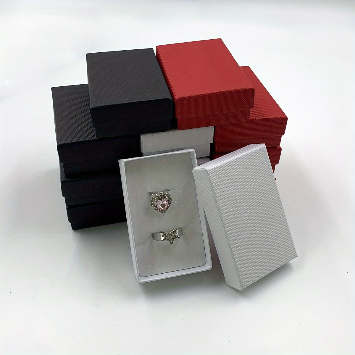 12pcs Classic Style Ring Set Earrings Packaging Box