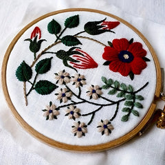 European Embroidery Kit Flowers Cross Stitch DIY