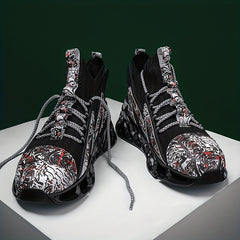 Men's Block Blade Sneakers Breathable Shock Absorption Running Shoes