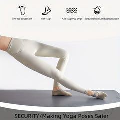 Women's Non Slip Yoga Socks with Extra Grip Cross Strap