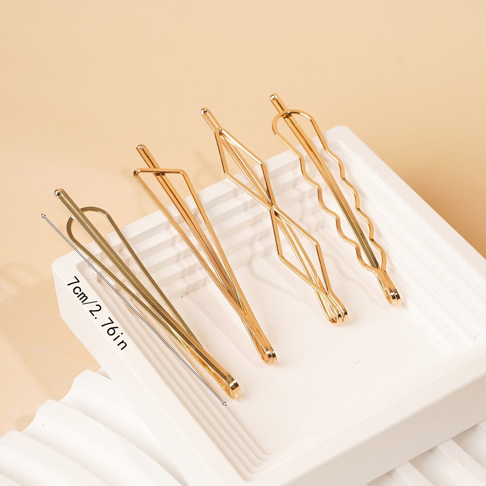 12pc Faux Pearl Rhinestone Bobby Pin Hair Accessories Set