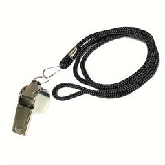 Metal Referee Whistle With Lanyard