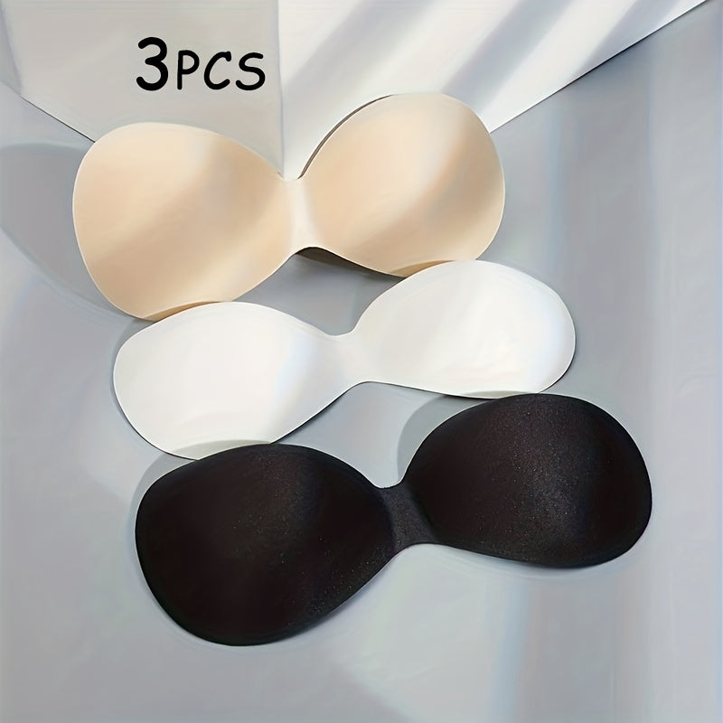 3 Pairs Invisible Insert Chest Pad Women's Lingerie & Underwear Acces