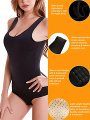 Shapewear Round Neck Tummy Control Jumpsuit Women's Activewear