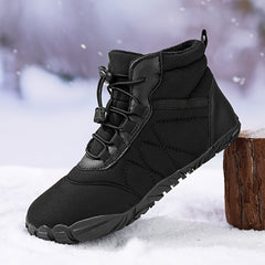 Women's Lace-up Snow Boots with Fleece Lining, Non-slip, Lightweight