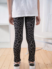 Leopard Print Girls Leggings Soft and Versatile All Seasons