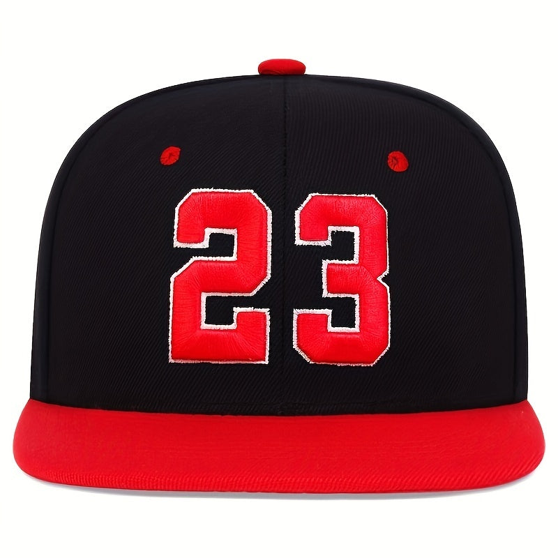 Men's 23 Embroidered Baseball Cap Hip Hop Hat Outdoor Sun Hat