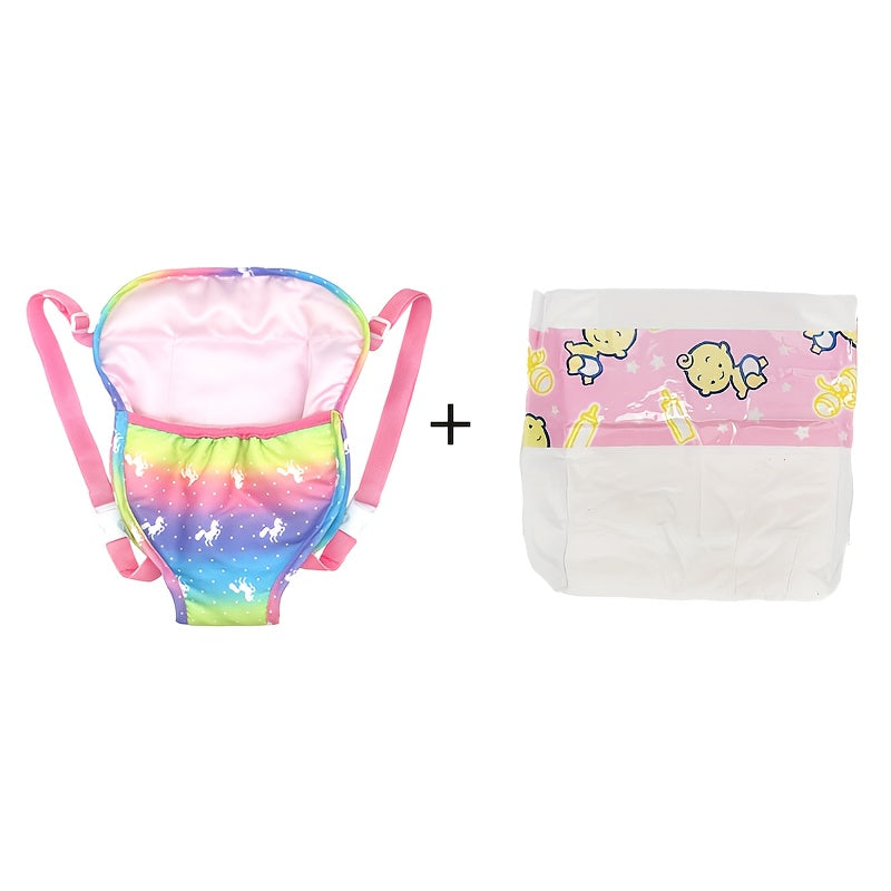 Baby Doll Backpack with Straps for 30-18 Inch Dolls