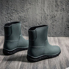 Men's Waterproof Knee High Rain Boots for Outdoor Working Fishing