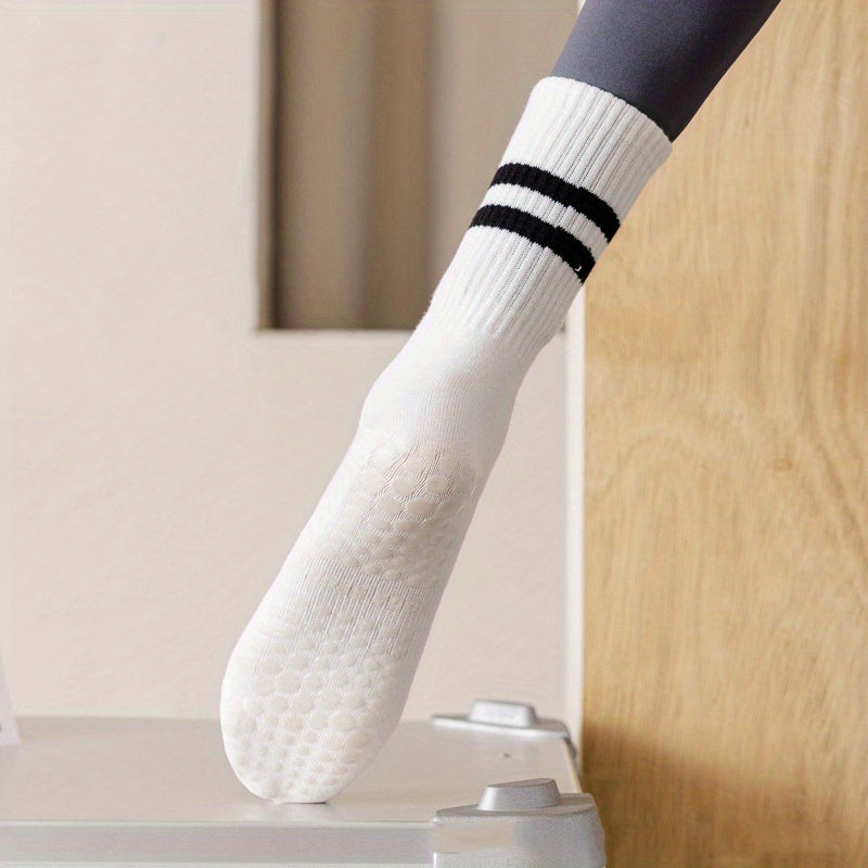 Women's Non Slip Professional Calf Yoga Socks