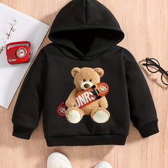 Bear & Skateboard Baby Hoodie for Spring/Autumn