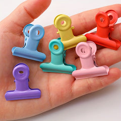 Colorful Round Metal Clip Candy Ticket Holder