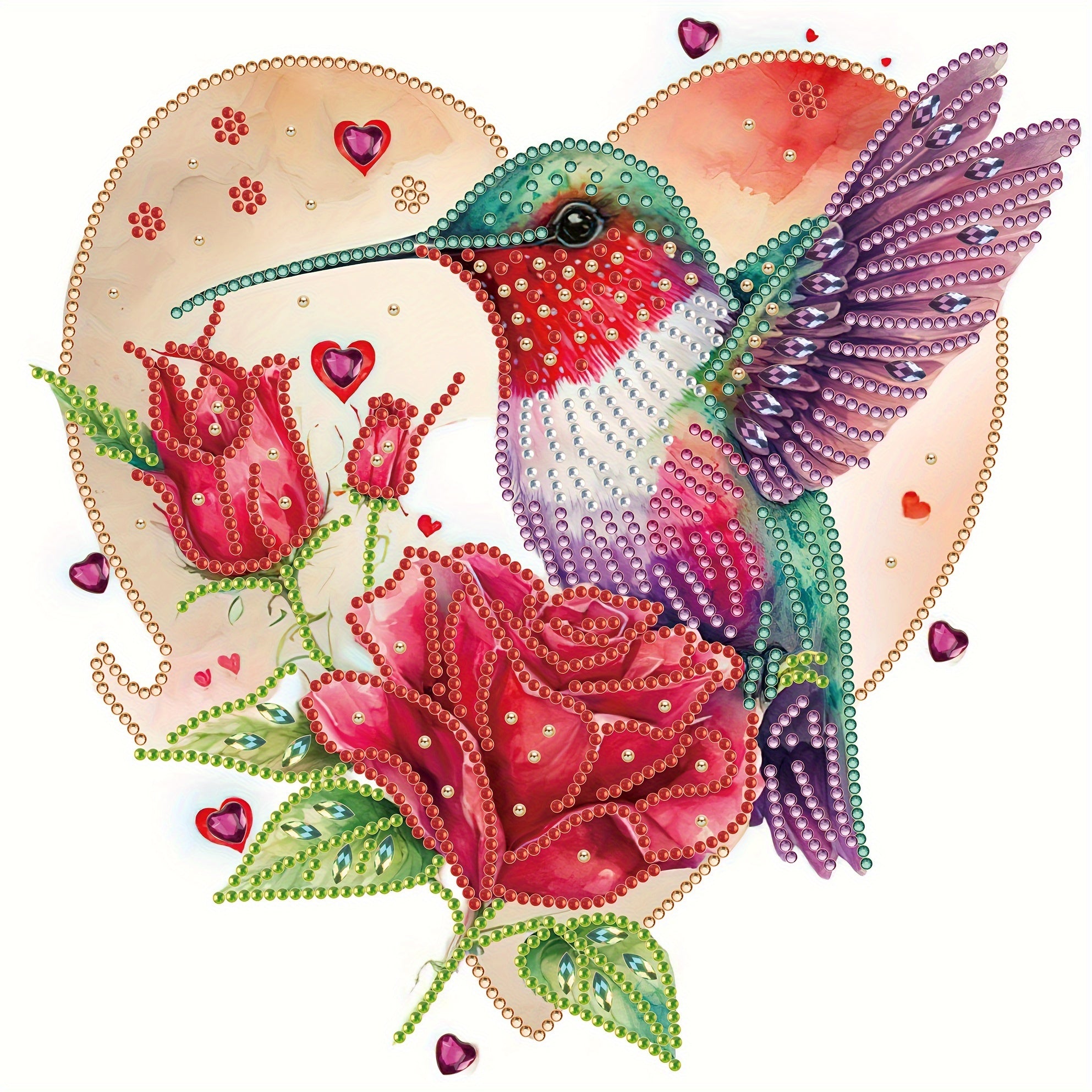 Bird Pattern Diamond Painting Kit for Beginner DIY 5D Diamond Art Kit