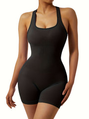High Stretch Seamless Yoga Jumpsuit Slim Fit Sports Bodysuit