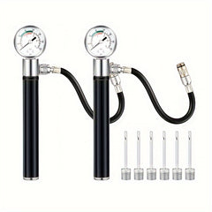 Ball Pump With Pressure Gauge For Sports Ball Portable Air Pump