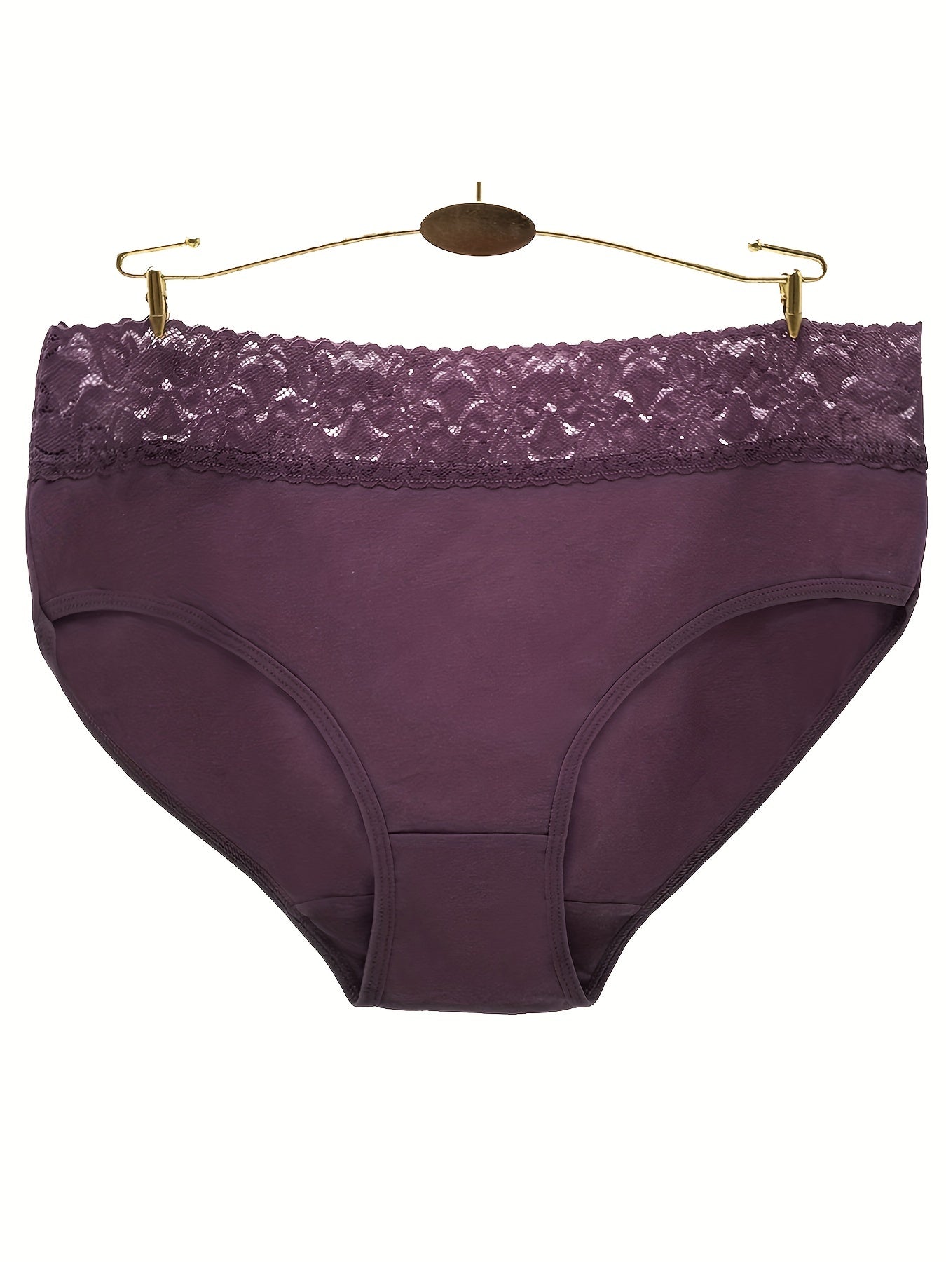 6pcs Lace Briefs Mid Rise Intimates Panties Women's Lingerie