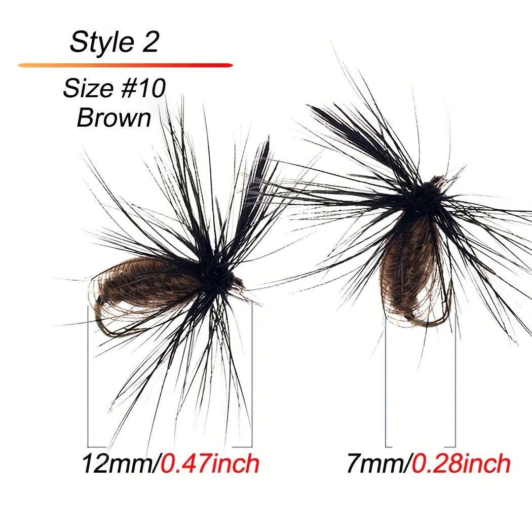 Wooly Worm Fly Fishing Lures 25pcs with Hard Hook for Bass Trout Salmon