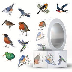 500pcs Bird Sticker Roll Bird Stickers Animal Stickers Bird Toys