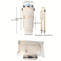 Portable Cup Insulated Holder With Strap for 40oz Handle Cup