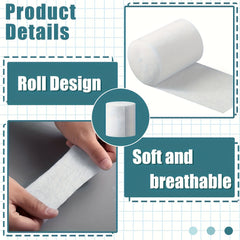 5 Rolls Cast Pad Soft Gauze Bandage for Halloween Crafts
