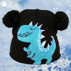 Children's Windproof Dinosaur Winter Hat Hand Wash