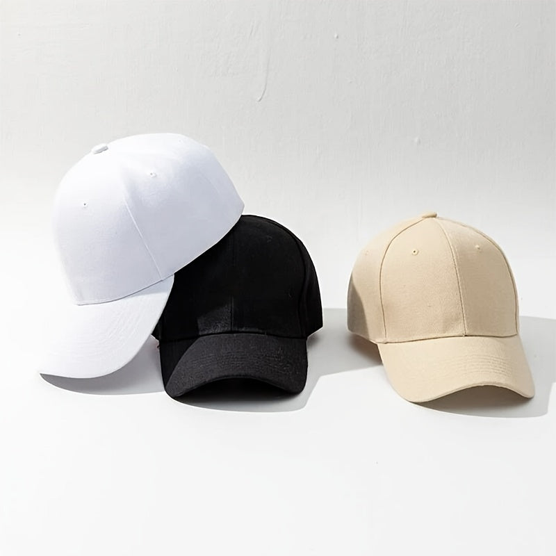 1pc Solid Blank Baseball Cap