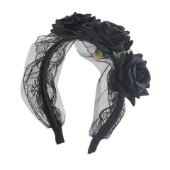 Girl s Halloween Rose Flower Headband For Children