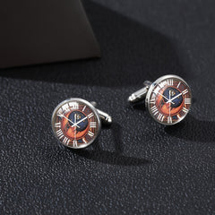 Nordic Clock Men's Cufflinks