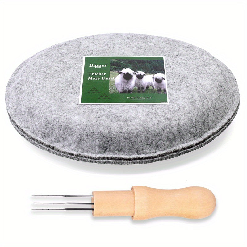 Needle Felting Pad 24 X 24 X 3.51 cm Grey Sponge Needle Felting Mat