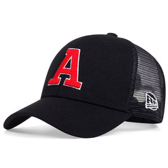 Men's Letter A Baseball Cap Sun Blocking