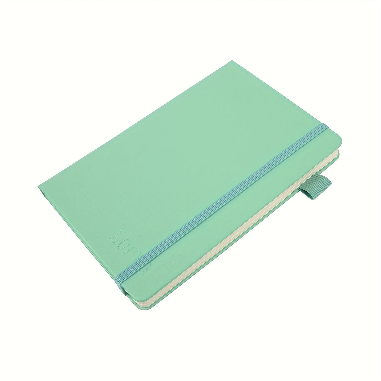 Customizable A5 Dotted Journal Soft PU Leather Cover Multiple Colors Green Lined