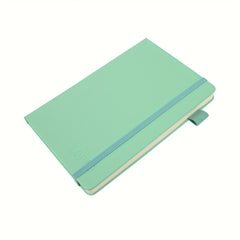 Customizable A5 Dotted Journal Soft PU Leather Cover Multiple Colors Green Lined