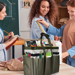 Craft & Art Tote 600D Nylon Organizer Bag with Storage Pockets